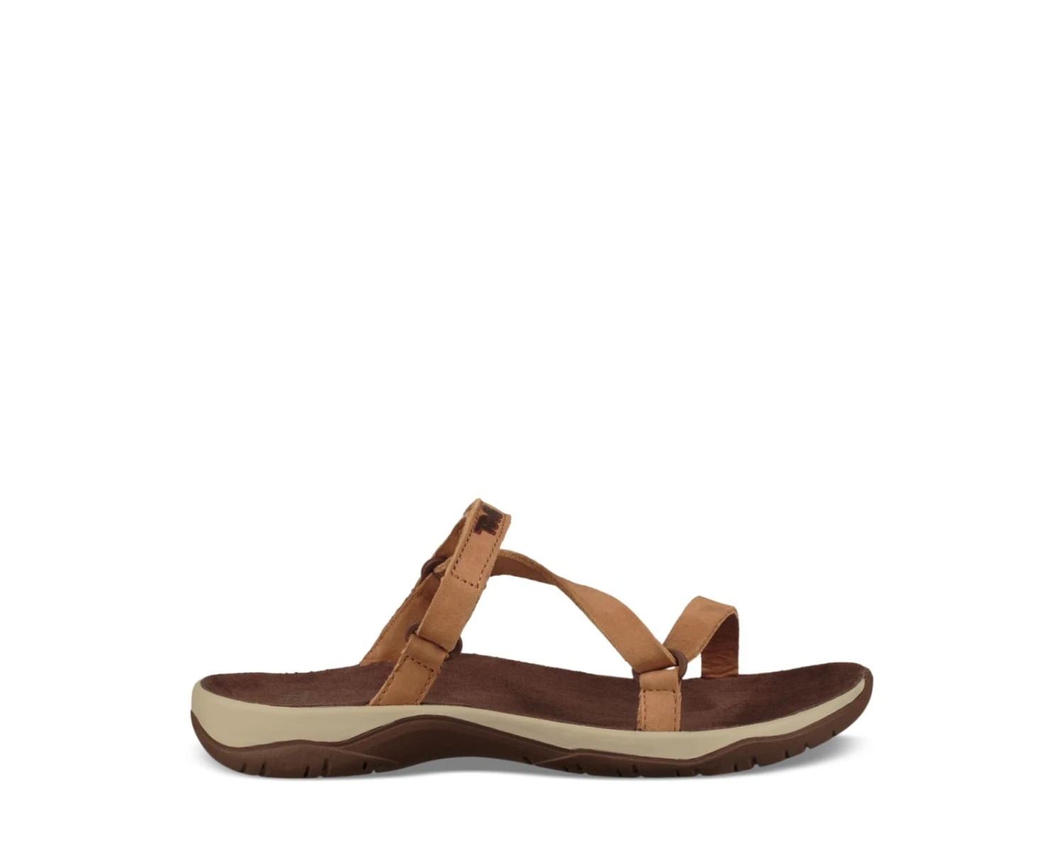 Teva Women's Elzada Slide Lea - Pecan - 6 3 Teva Women's Elzada Slide Lea - Pecan - 6