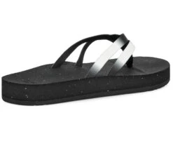 Teva Women's Reflip Strappy Gradiate - Aura Black/ White - 07 -Teva Store 2d2451480d9177c4e235aee2c8a0b8cc